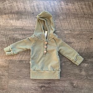 Childhoods Clothing olive green hoodie 0-3 mo